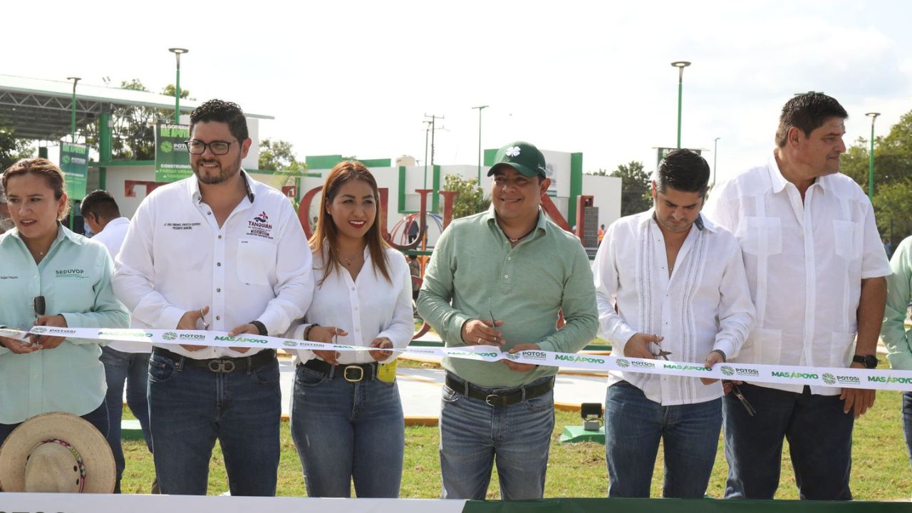 Ricardo Gallardo inaugura y arranca más obras en la Huasteca