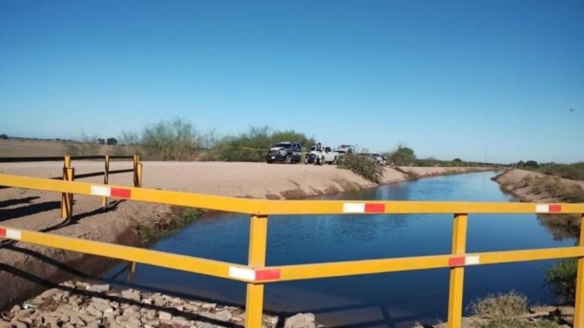 Canal del municipio de San Ignacio Río Muerto, ubicado al sur de Sonora.