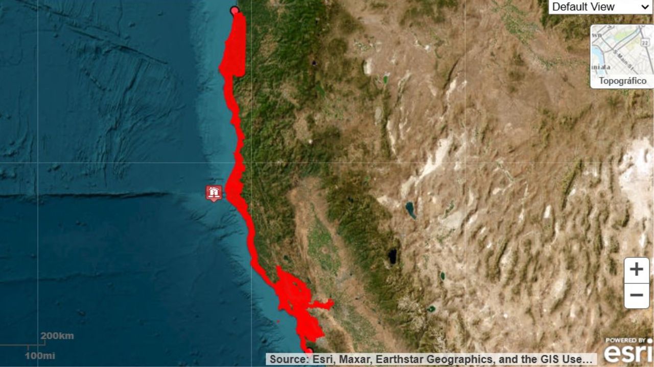 Alerta de Tsunami en California