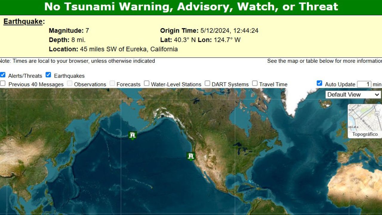 cancelan alerta de tsunami en California