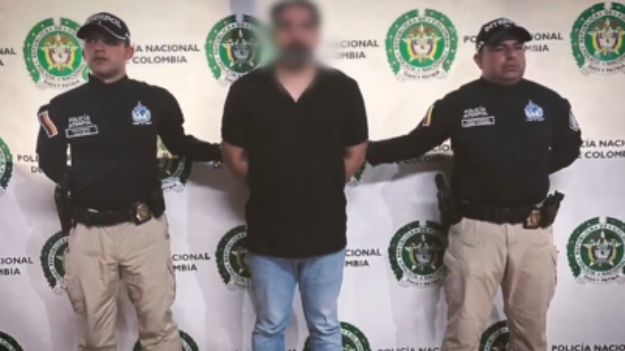 La detención la realizó la Policía de Colombia en el municipio de Floridablanca, en Santander.