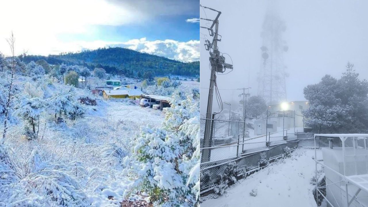 Clima frío provoca algunas nevadas