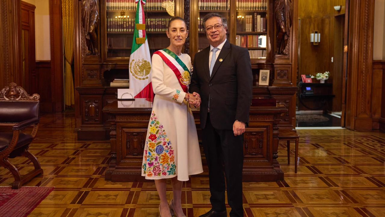 Reunión entre Sheinbaum y Gustavo Petro