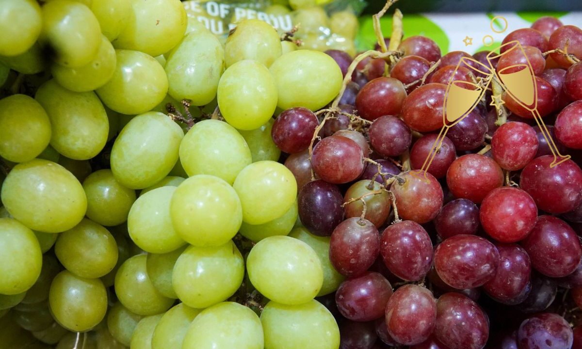 Racimos de uvas para fin de año.