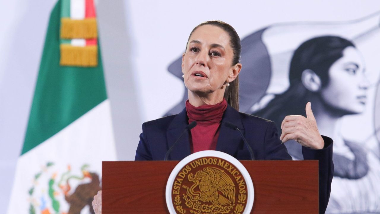 La presidenta de México, Claudia Sheinbaum en conferencia de prensa.