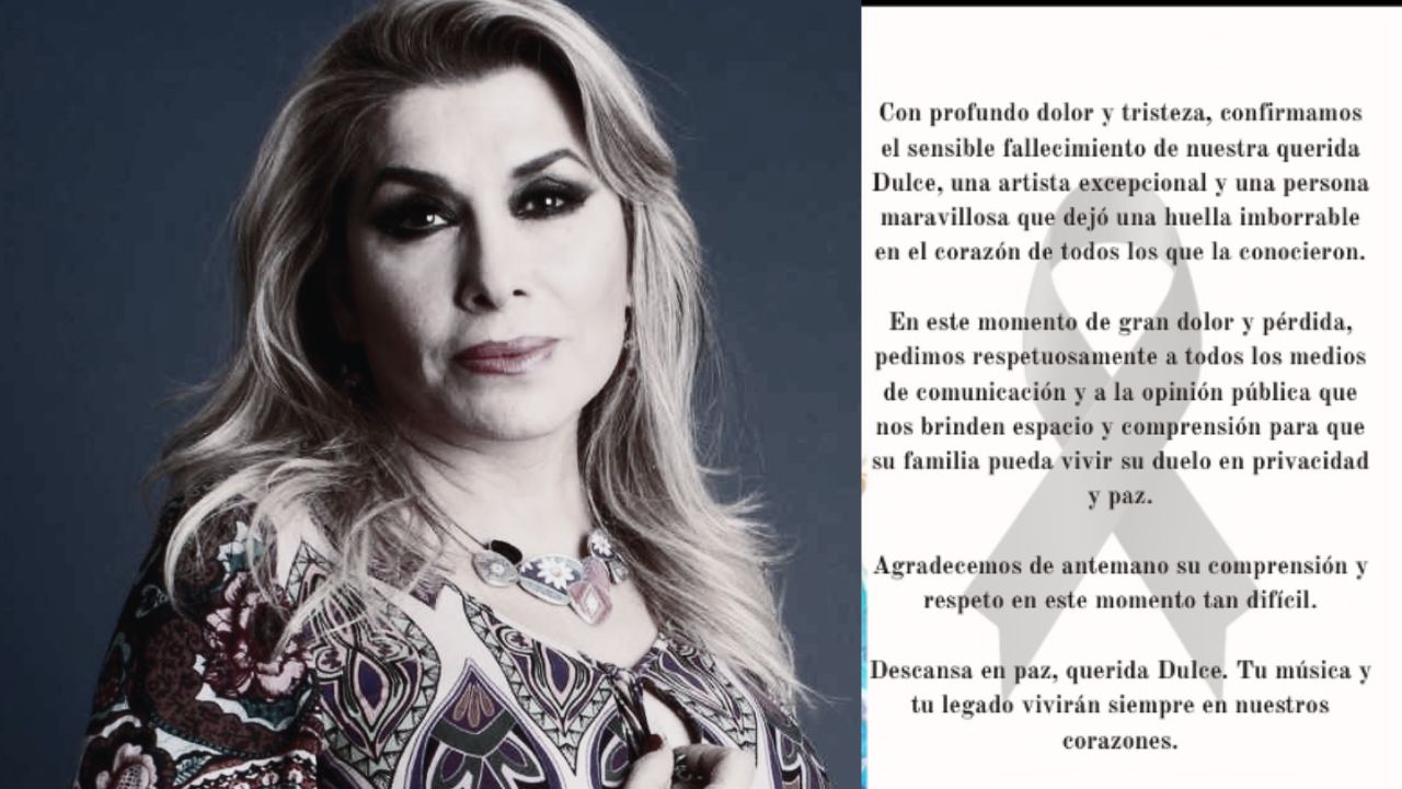 Los familiares y equipo de Dulce expusieron un comunicado en la cuenta de Instagram de la cantante