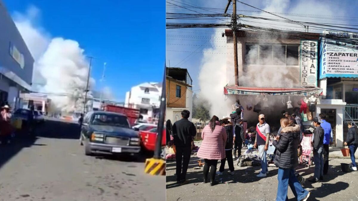 Explosión de pirotecnia ocurrida en Villa Victoria, Edomex.