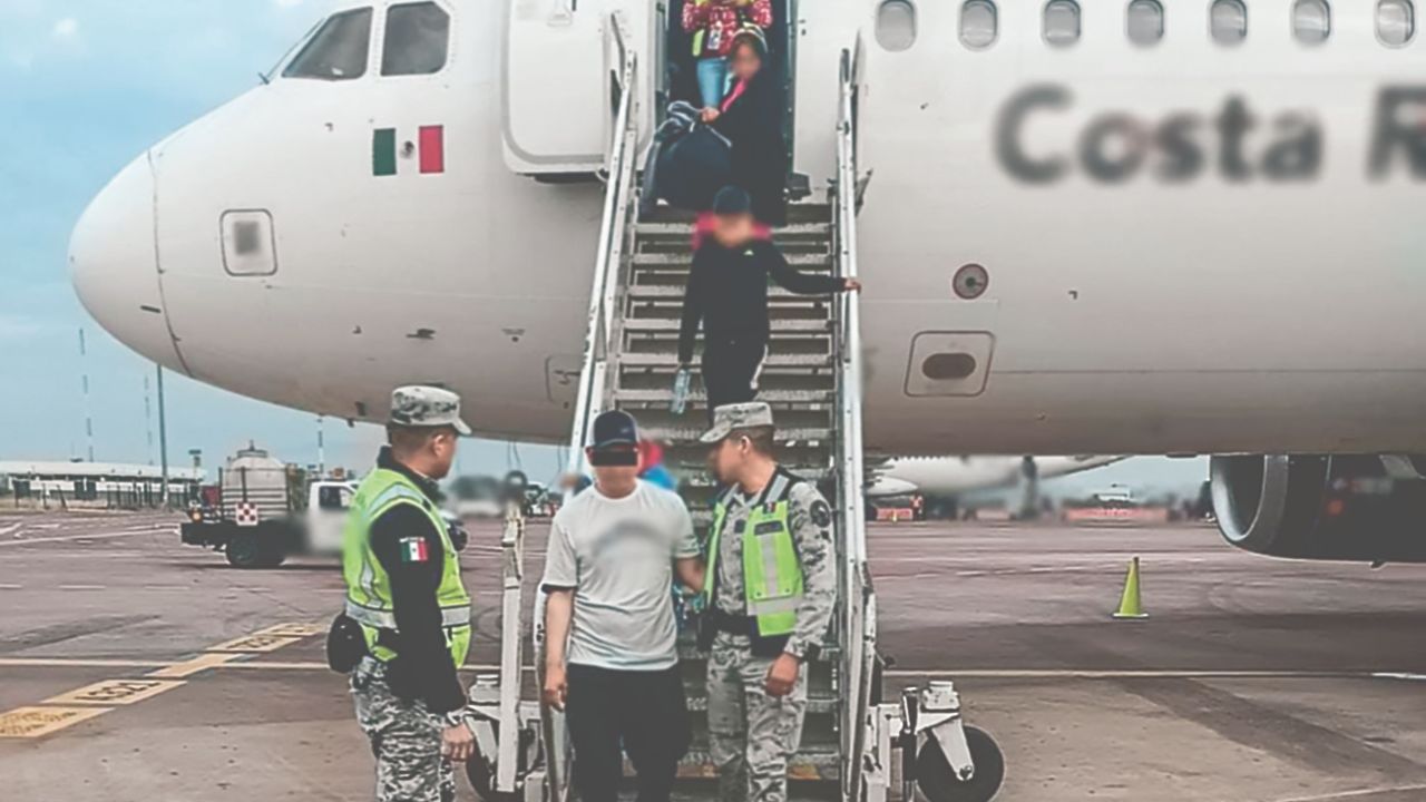 Arresto. Al llegar al Aeropuerto Internacional de Guadalajara, Jalisco, personal de la Guardia Nacional realizó la detención de Mario N.