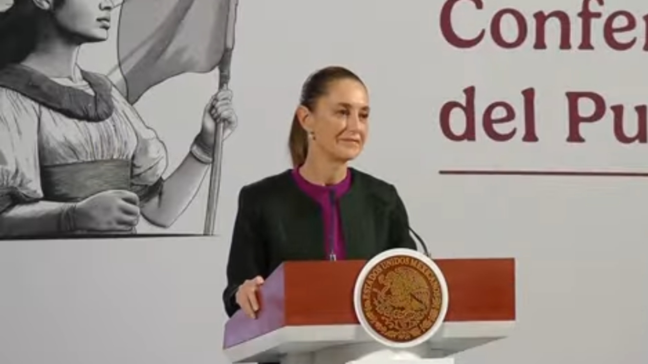 Foto: Captura de pantalla/ Celebra Sheinbaum la inclusión de presidenta con a