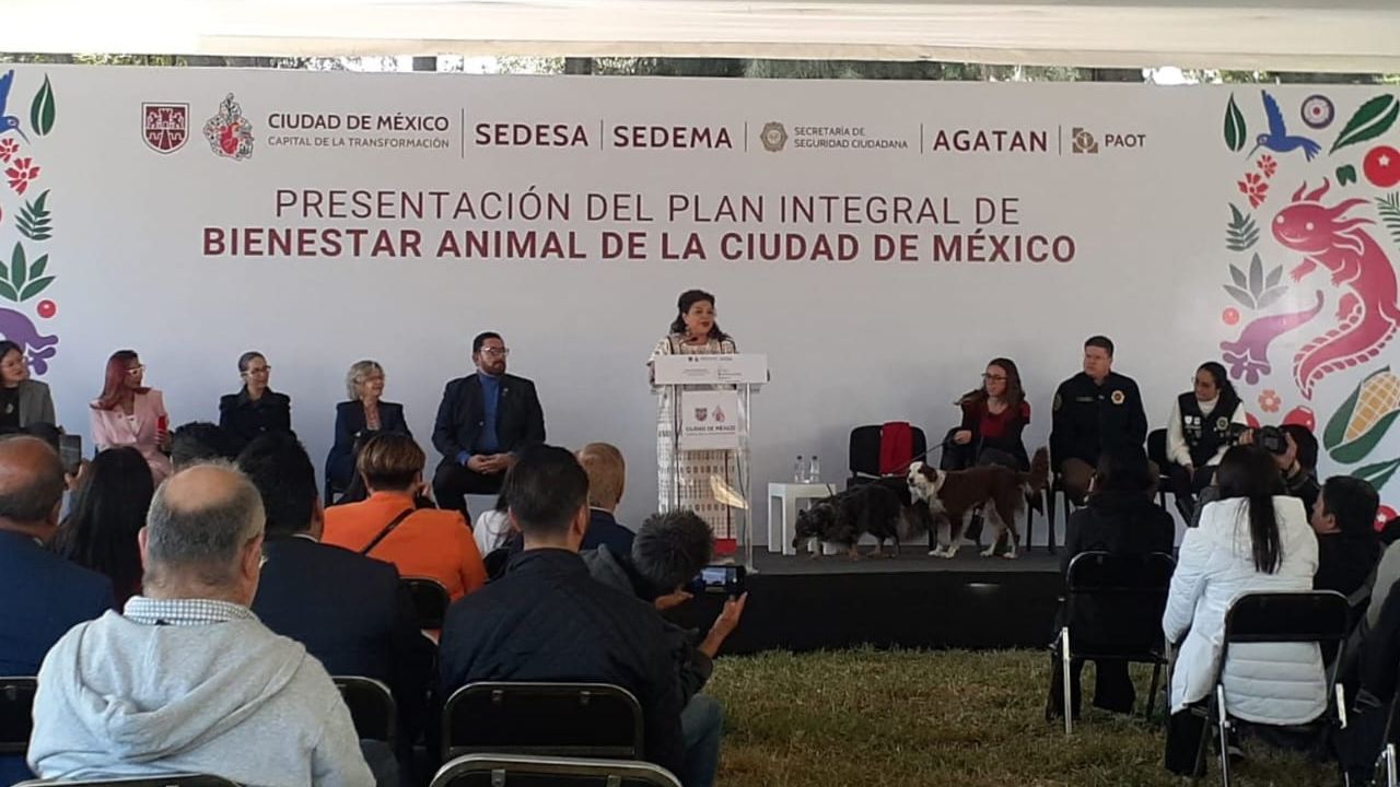 Clara Brugada en conferencia de prensa