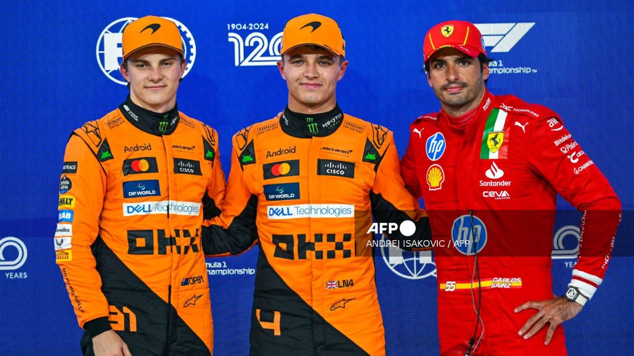 Norris terminó por delante de su compañero de equipo, el australiano Oscar Piastri, y del español Carlos Sainz (Ferrari).