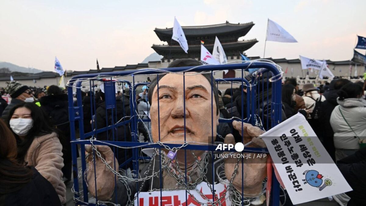 Presidente de Corea del Sur y protestas