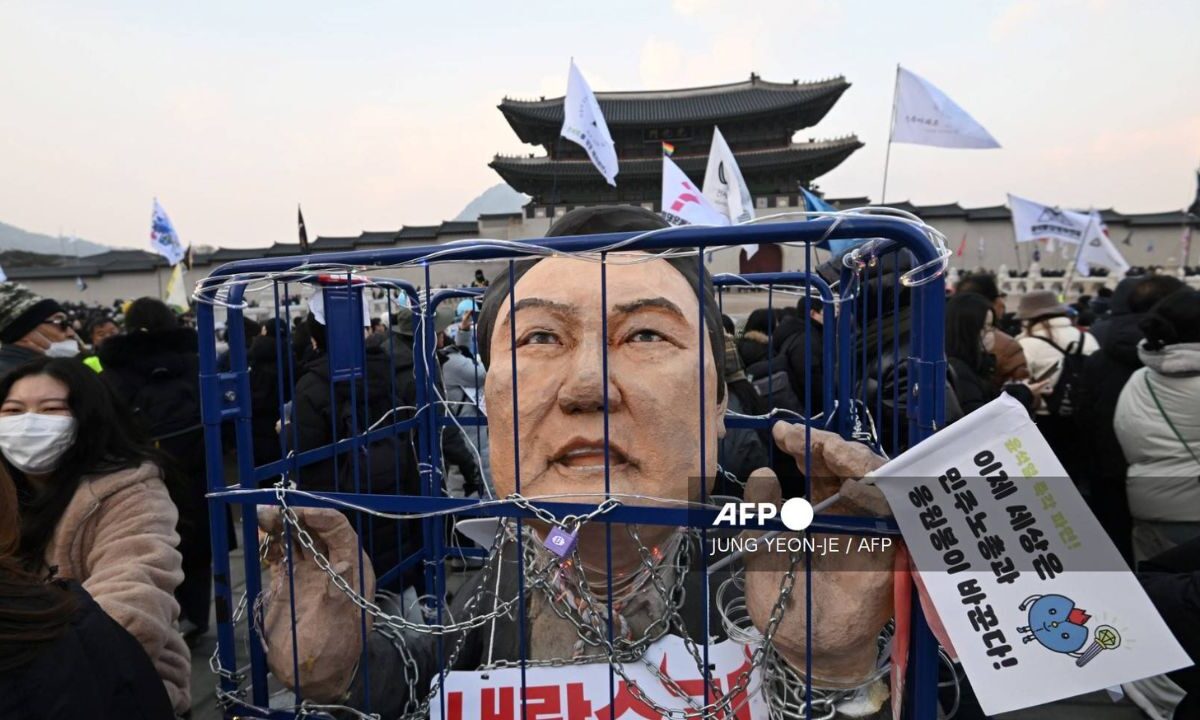 Presidente de Corea del Sur y protestas