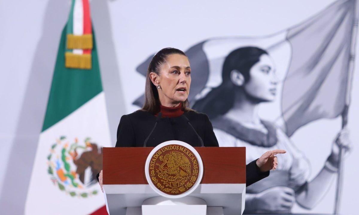 Presidenta Claudia Sheinbaum durante su conferencia mañanera de este 30 de diciembre de 2024.