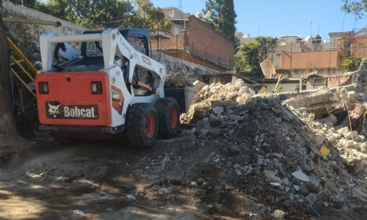 Trabajos de mejora en la alcaldía Tlalpan