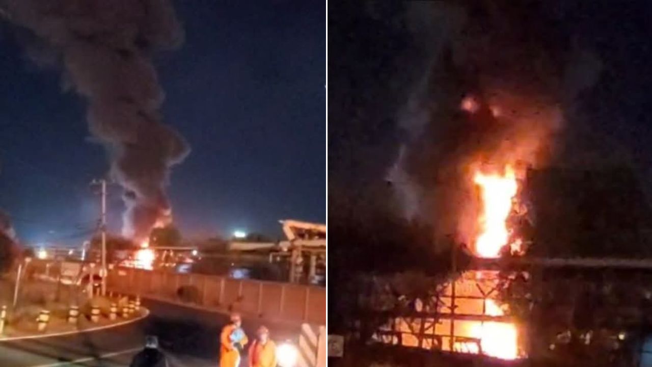 Se registró un incendio dentro de la Refinería de Salamanca, Guanajuato que de acuerdo con autoridades municipales ya fue controlado.