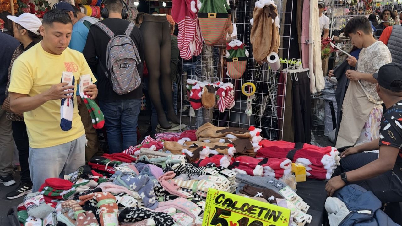 Comerciantes en el Centro Histórico de la CDMX