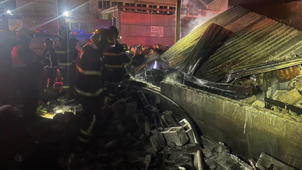 Incendio en la Central de Abasto