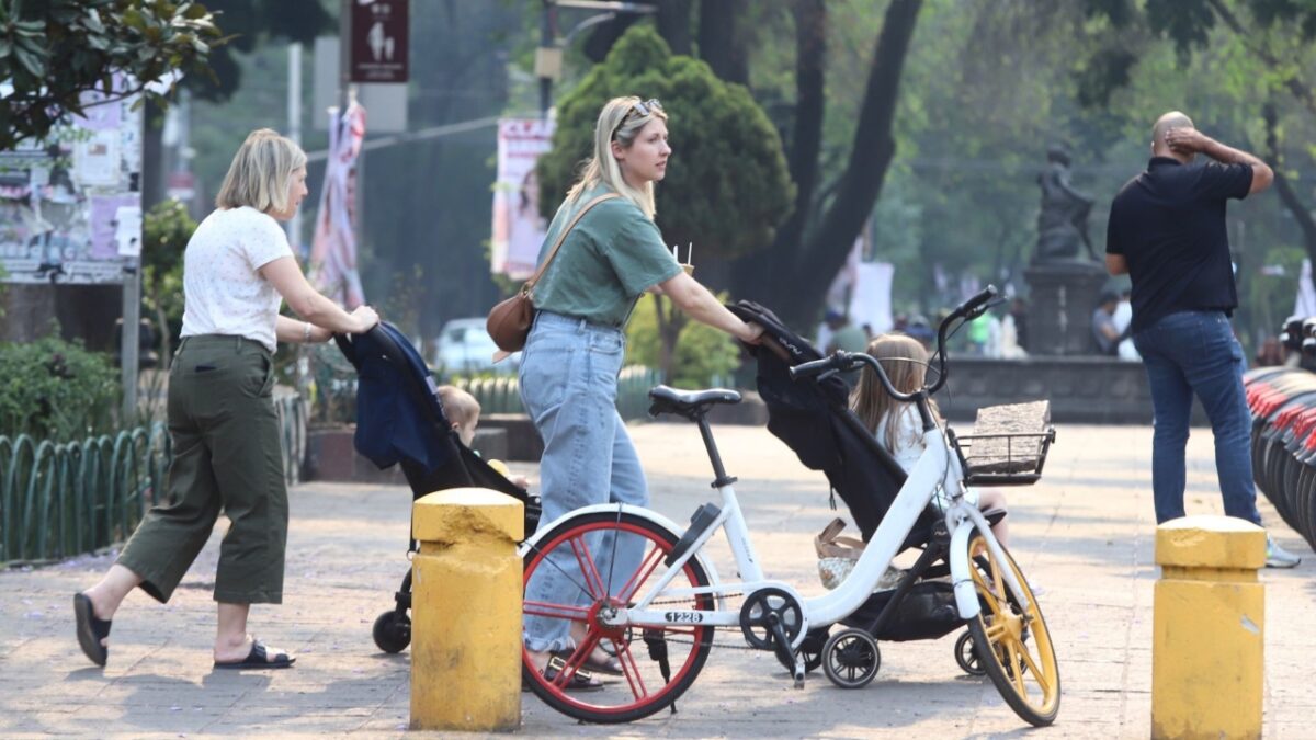 Extranjeros paseando en la CDMX