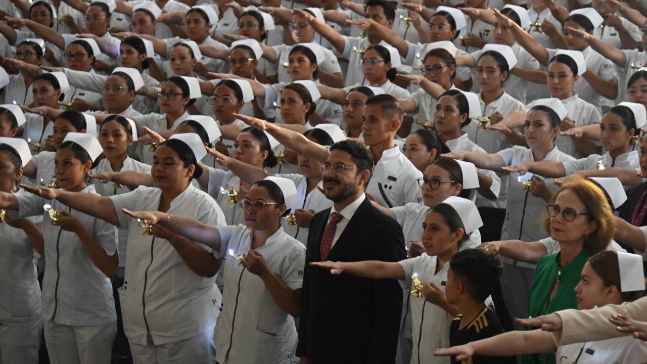 Foto: Cuartoscuro/ Graduación de enfermeras y enfermeros en México