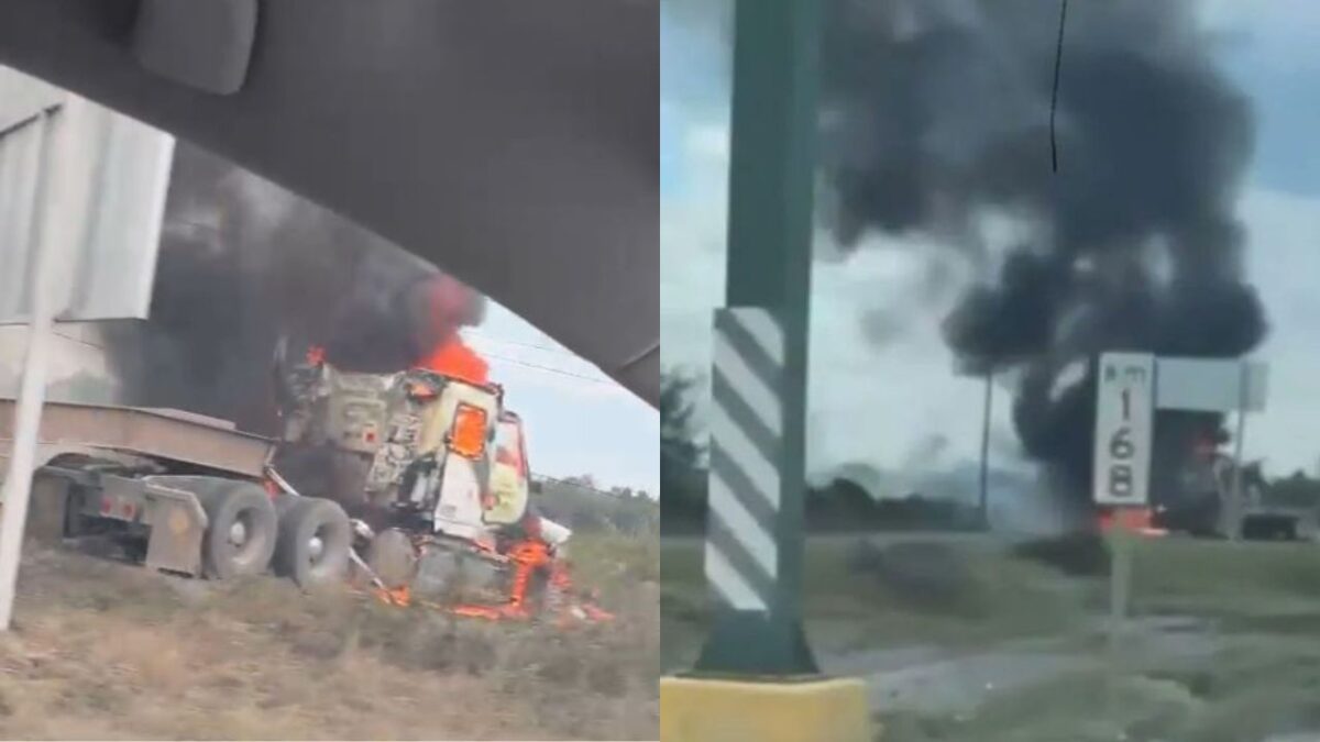 Reportan bloqueos en la Carretera Nacional en Nuevo León.