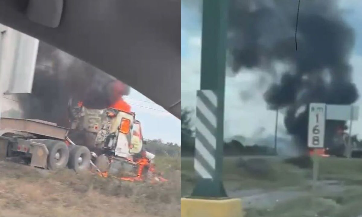 Reportan bloqueos en la Carretera Nacional en Nuevo León.