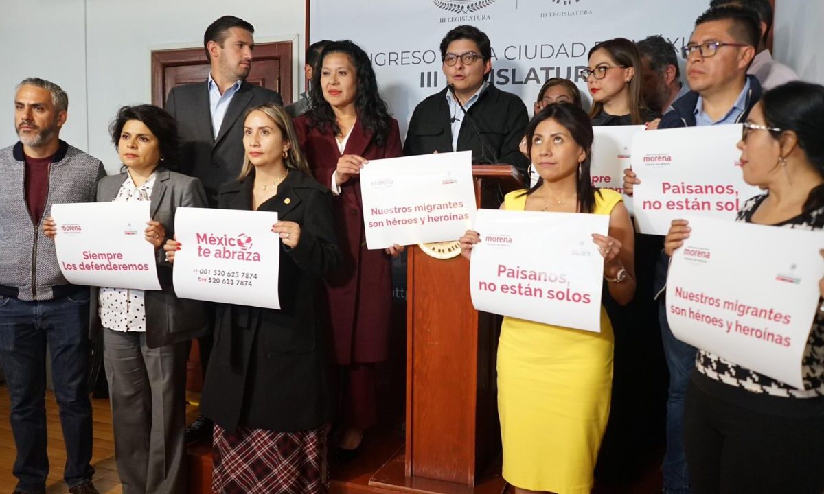 Vamos a sentarnos para delinear desde el Congreso de la Ciudad de México, con el Gobierno local, acciones tendientes a poder atender a nuestros connacionales: Xóchitl Bravo.