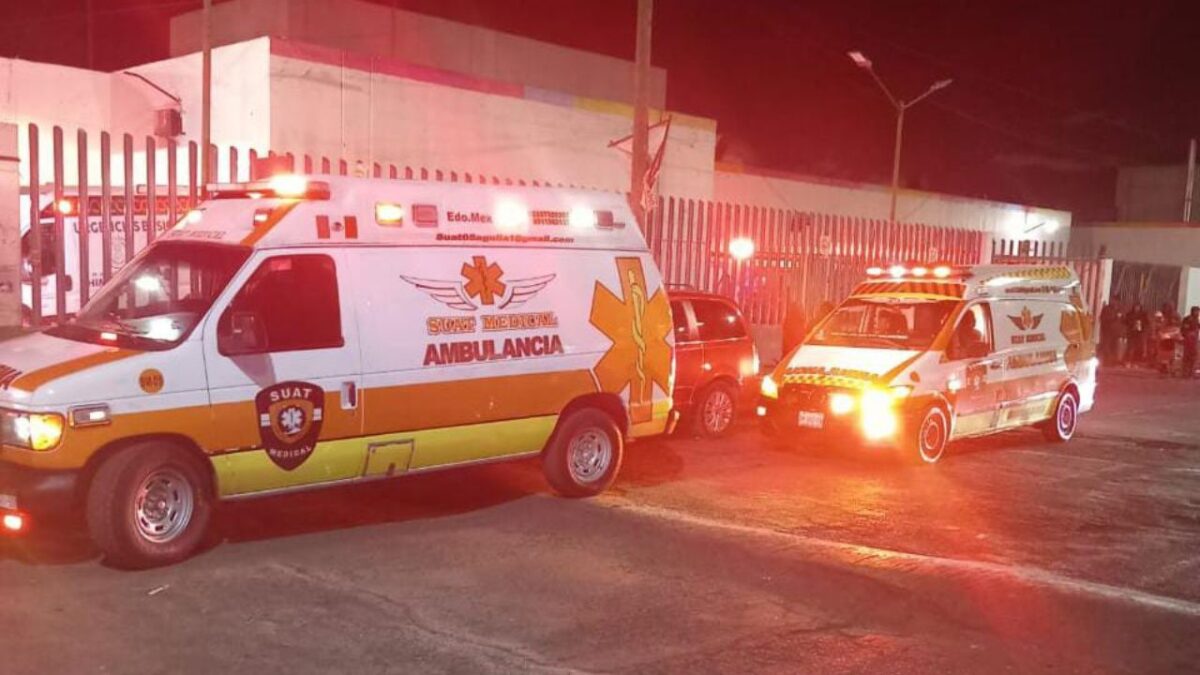 Las víctimas mortales fueron trasladadas al Servicio Médico Forense de San Cristóbal Centro Ecatepec.