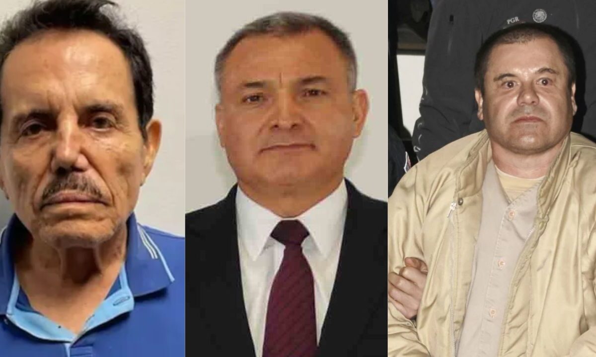 Ismael "El Mayo" Zambada, García Luna y "El Chapo" Guzmán.