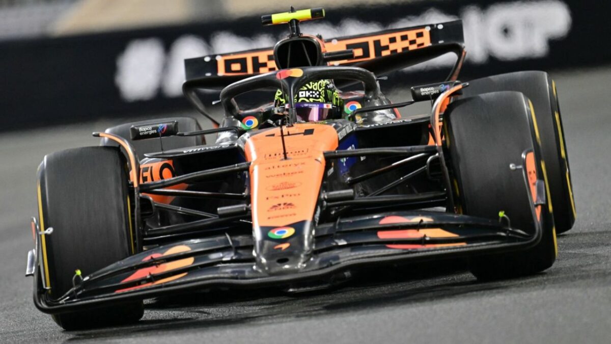 Lando norris en su auto de F1