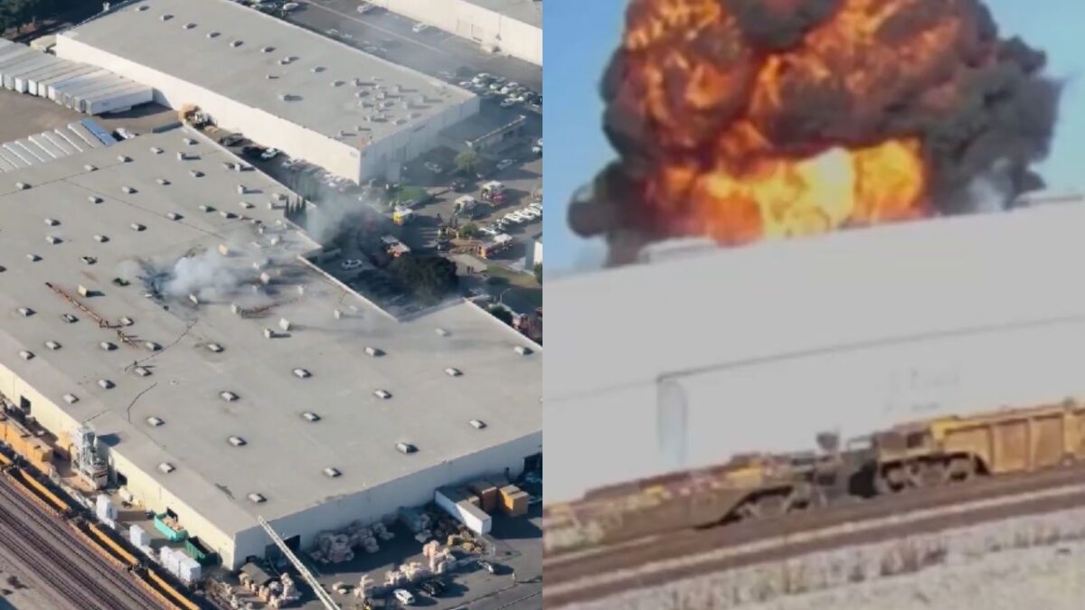 Avioneta se estrella en aeropuerto de Fullerton, California.