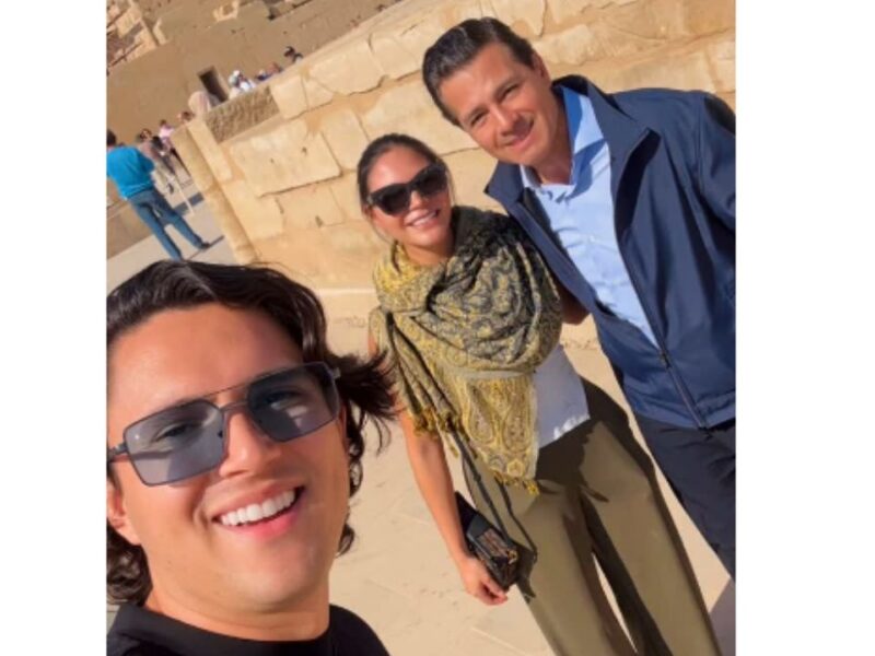 Influencer se encuentra a Enrique Peña Nieto tras su viaje a Egipto