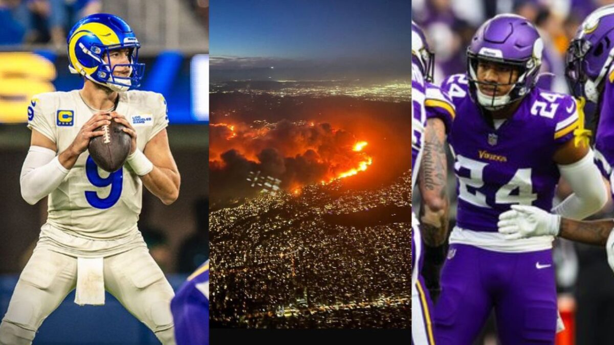 NFL monitorea incendio en Los Ángeles; podría cambiar sede del juego Vikingos-Rams.