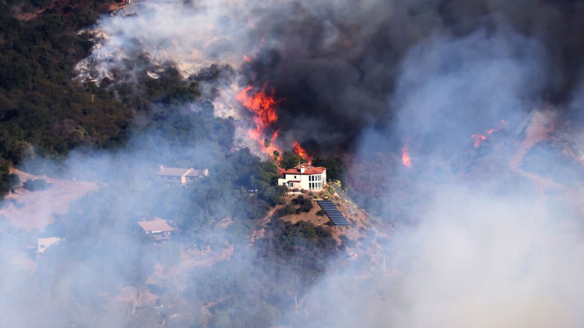 Sobrepasados ​​por la voracidad de las llamas, los bomberos registraron un nuevo infierno en los cerros de Hollywood