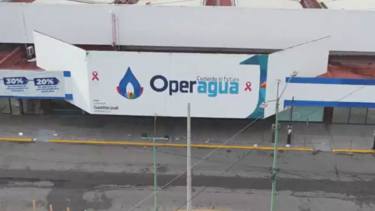 Fachada de las instalaciones de Operagua ubicado en Cuautitlán Izcalli.