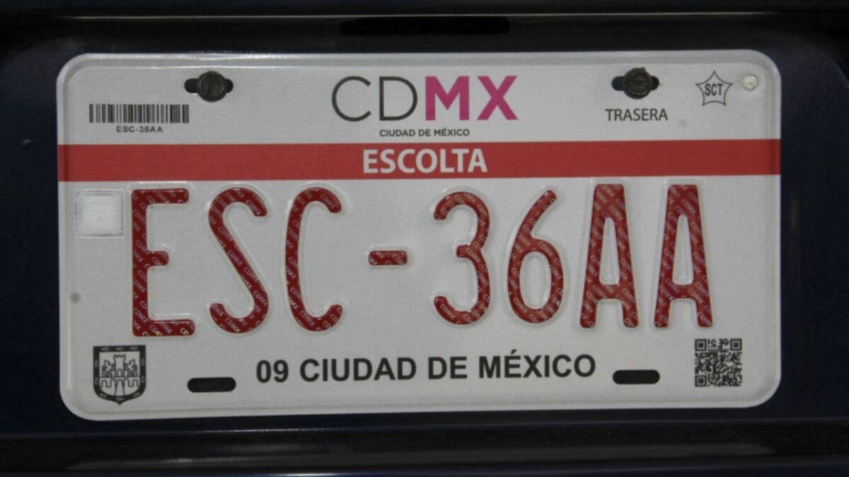 Placas de la Ciudad de México (CDMX) 2025.