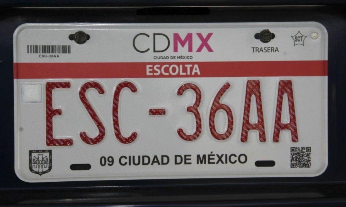 Placas de la Ciudad de México (CDMX) 2025.