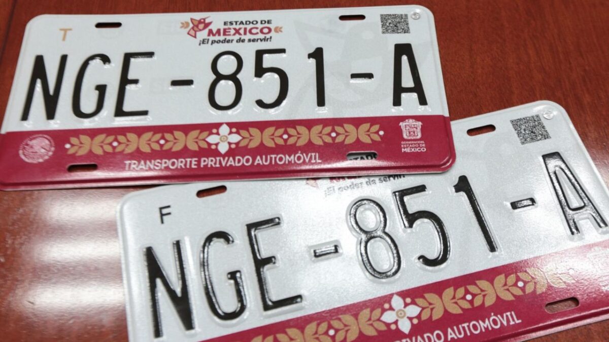 Placas del Edomex en el 2025