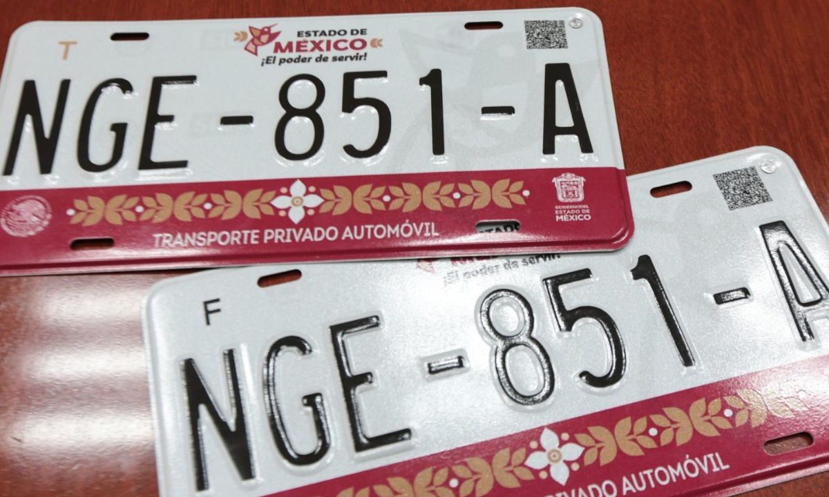 Placas del Edomex en el 2025