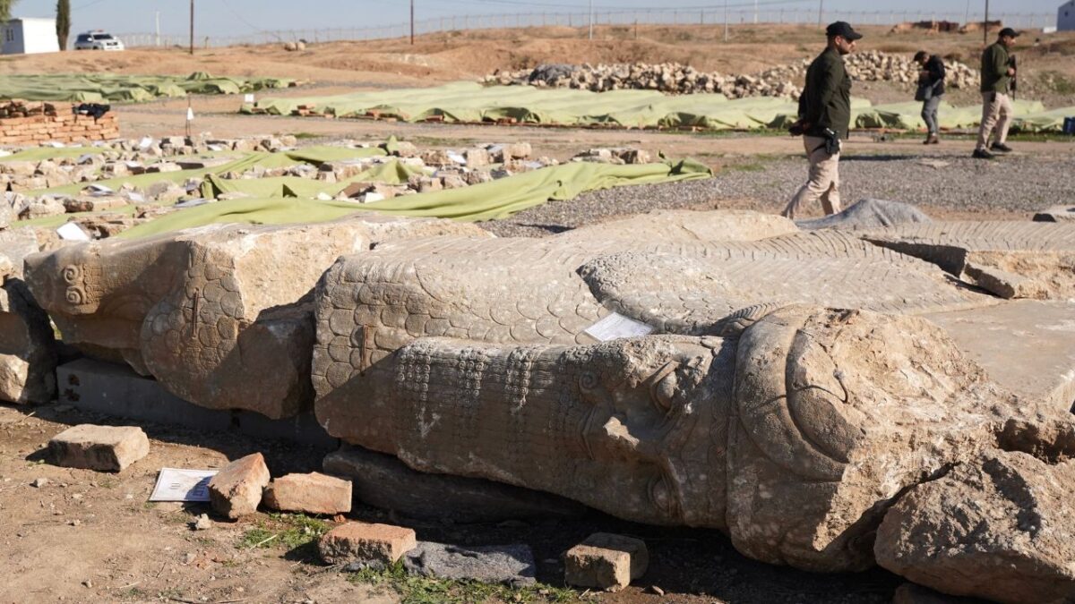 El grupo yihadista fue derrotado en 2017 en Irak y el proyecto de restauración de Nimrud comenzó al año siguiente.