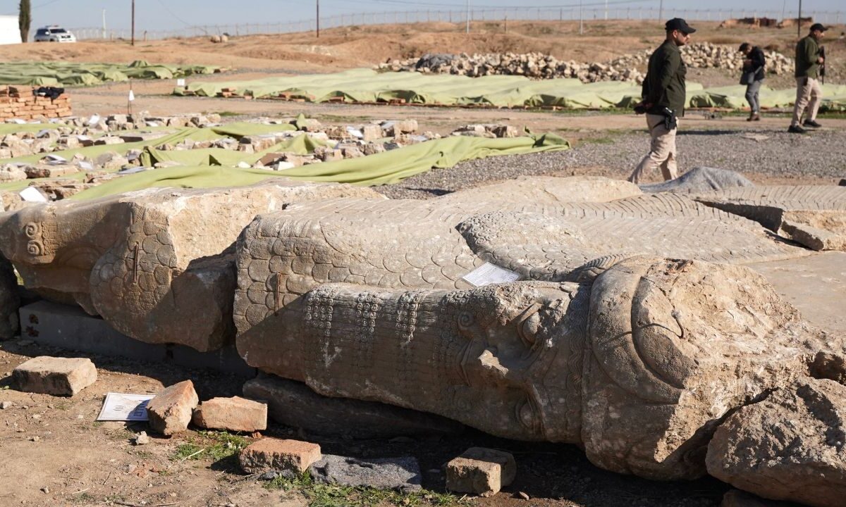 El grupo yihadista fue derrotado en 2017 en Irak y el proyecto de restauración de Nimrud comenzó al año siguiente.