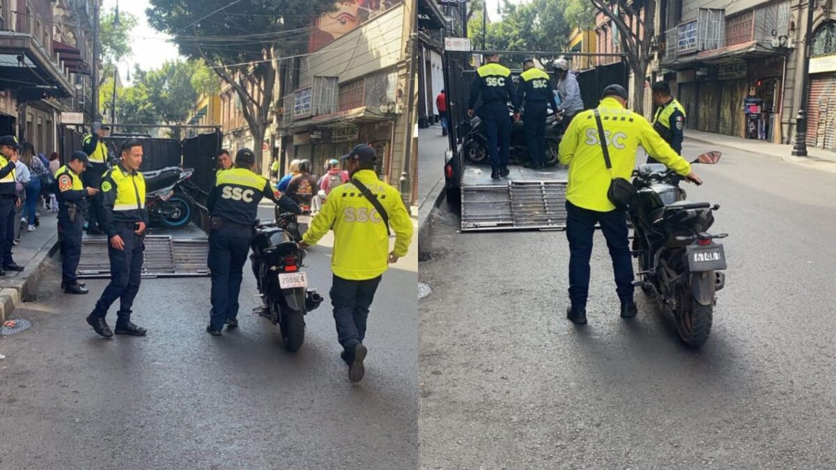 Operativo en la en la alcaldía Cuauhtémoc