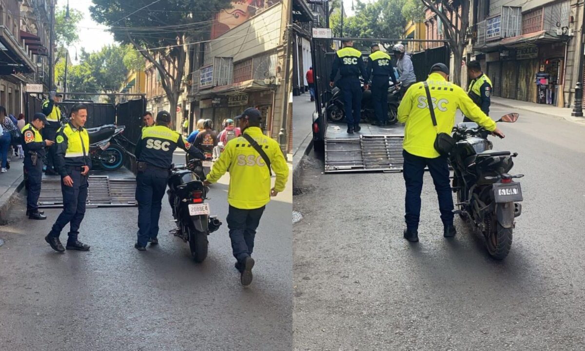 Operativo en la en la alcaldía Cuauhtémoc