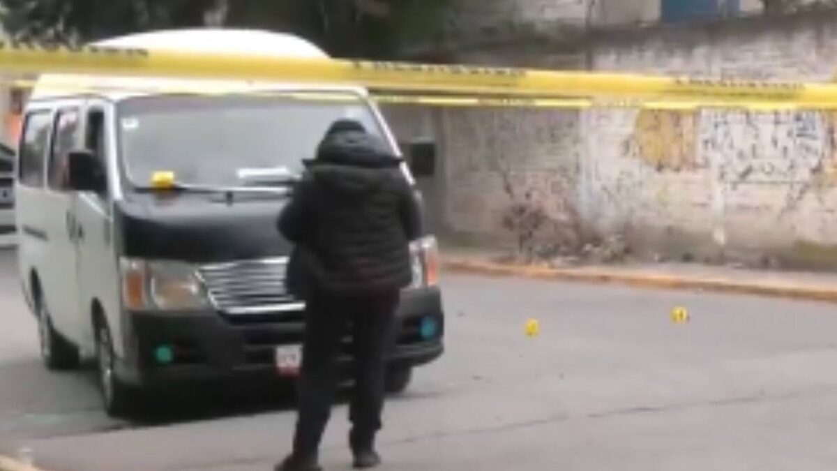 Un chofer de una unidad de transporte público fue asesinado en el municipio de Tultitlán.