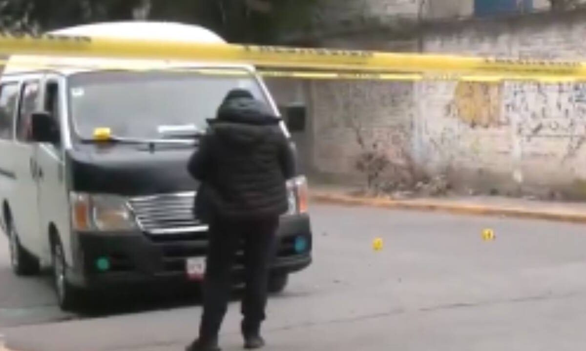 Un chofer de una unidad de transporte público fue asesinado en el municipio de Tultitlán.