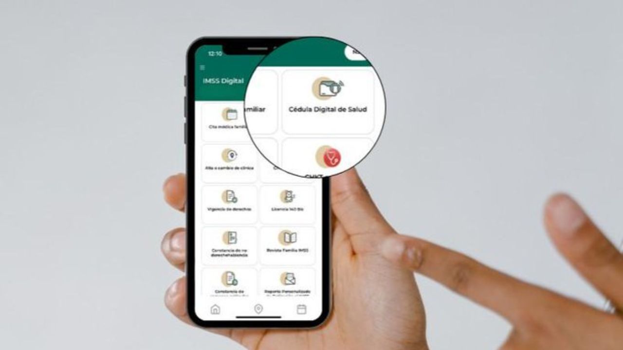 Aplicación de Instituto para descargar la Cédula de Salud Digital del IMSS.