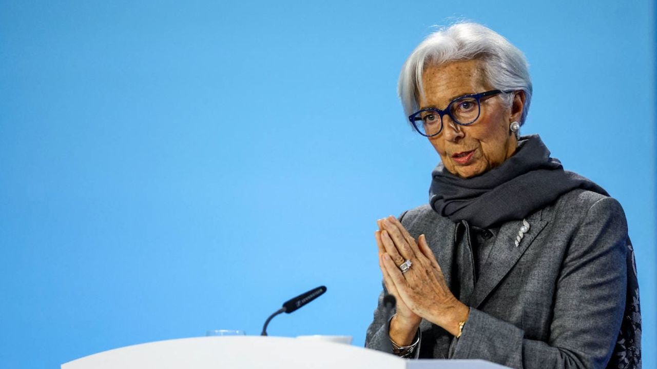 Christine Lagarde, presidenta del Banco Central Europeo.