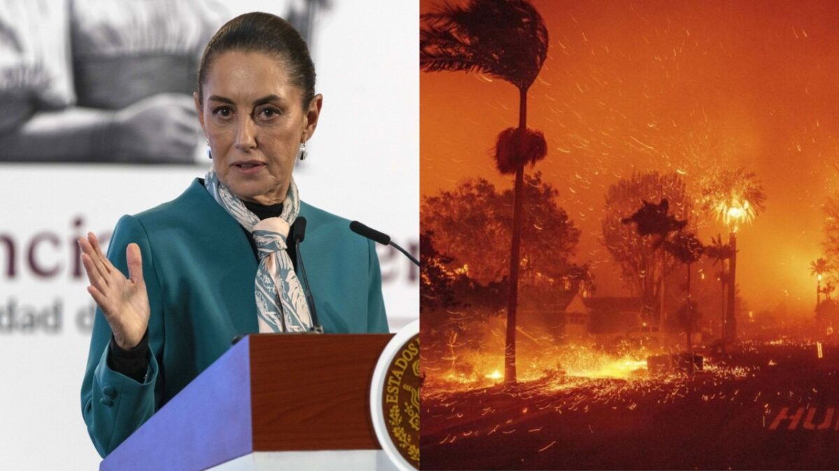 Dice Sheinbaum que tras incendios en Los Ángeles, se necesitarán manos mexicanas