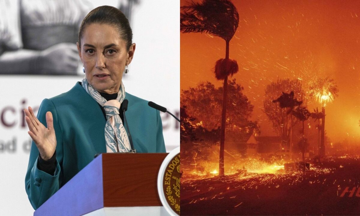 Dice Sheinbaum que tras incendios en Los Ángeles, se necesitarán manos mexicanas