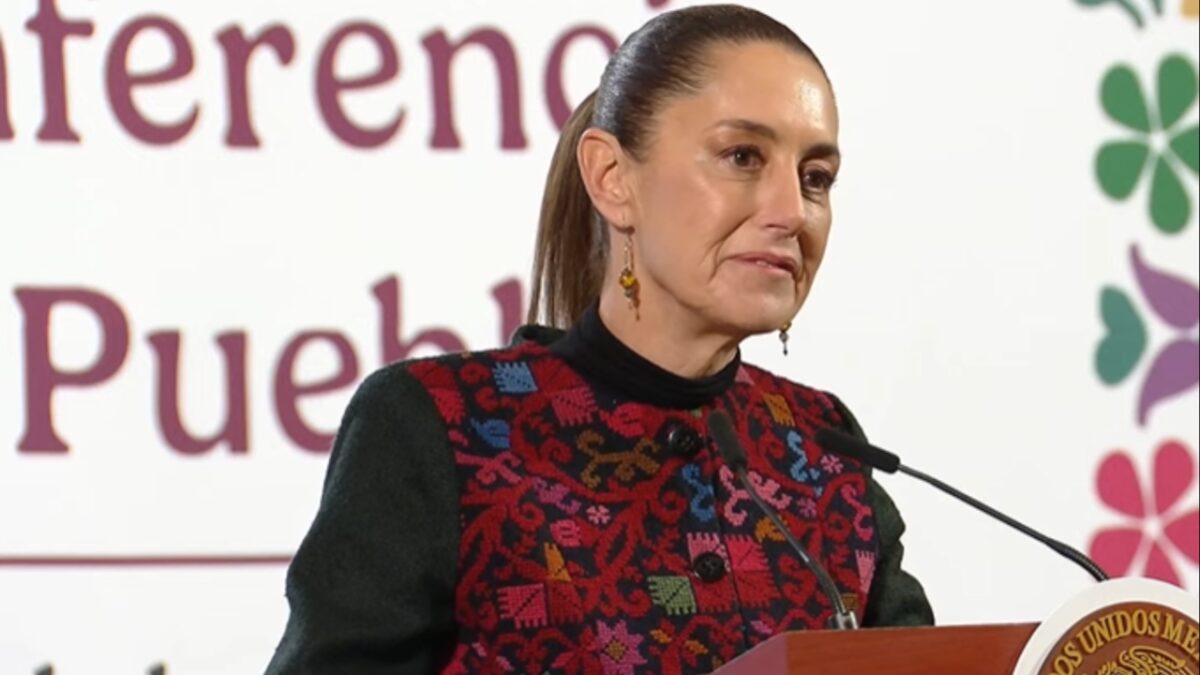 Claudia Sheinbaum durante mañanera 8 de enero 2025